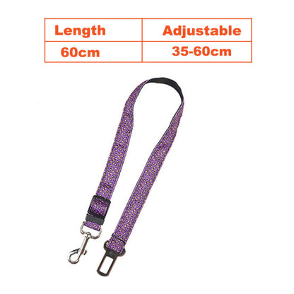 Seatbelt Harness Lead Clip Leash for Dog