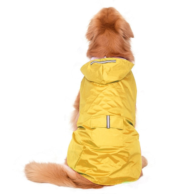Pet Dog Raincoat Jacket Retriever