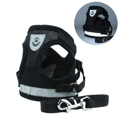 Reflective Cat Harness And Leash Set