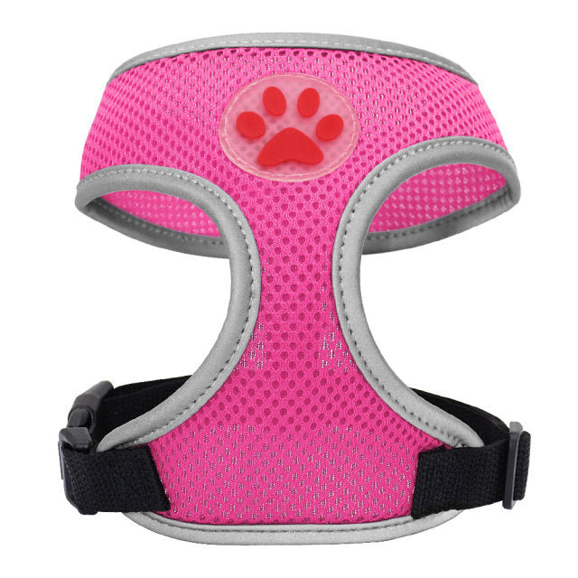 Dog Harness Nylon Mesh Harness Reflective