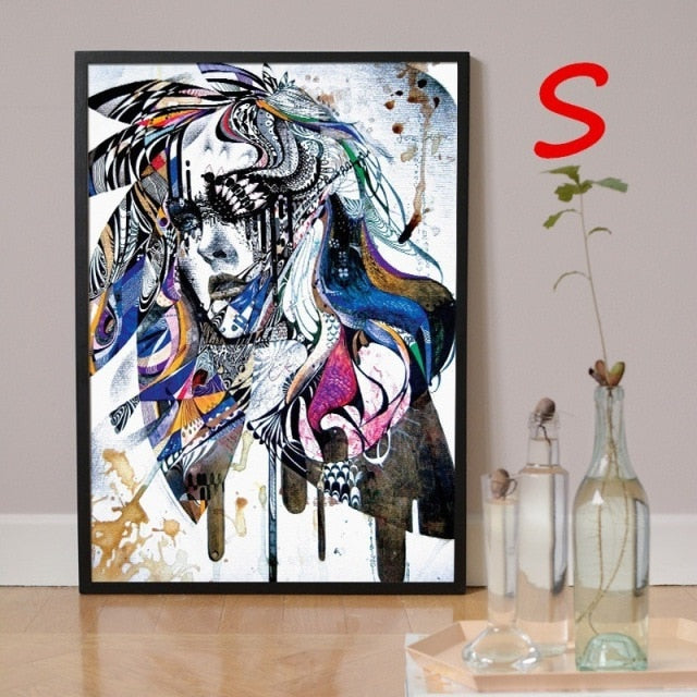 Dog Oil Painting Pop Art Wall Art