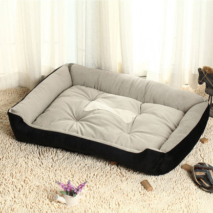 Soft Dog Bed Kennel Mat Plush Cozy Nest