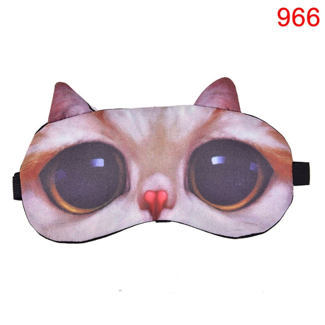 Cat Dog Sleep Mask Eyeshade Cover
