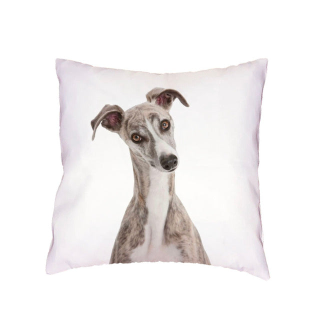 Greyhound Cushion Cover Throw Pillow Case