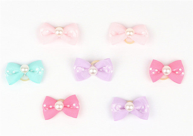 Small Dogs Bows Grooming Puppys Hair Clips