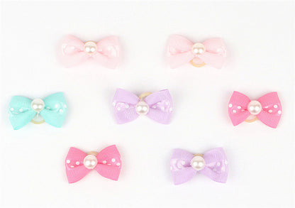 Small Dogs Bows Grooming Puppys Hair Clips