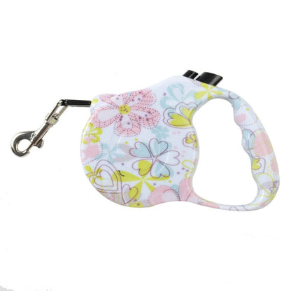 Printed Retractable Leash For Dogs Extending