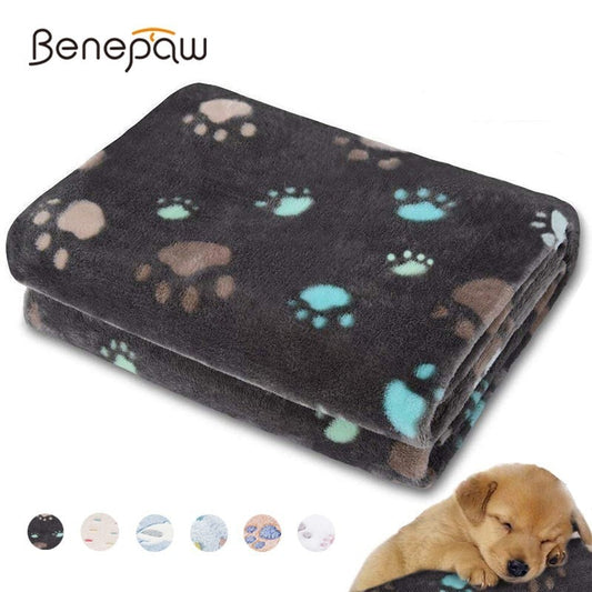 Fluffy Soft Pet Dog Blanket Warm Flannel Fleece - Dog Bed Supplies