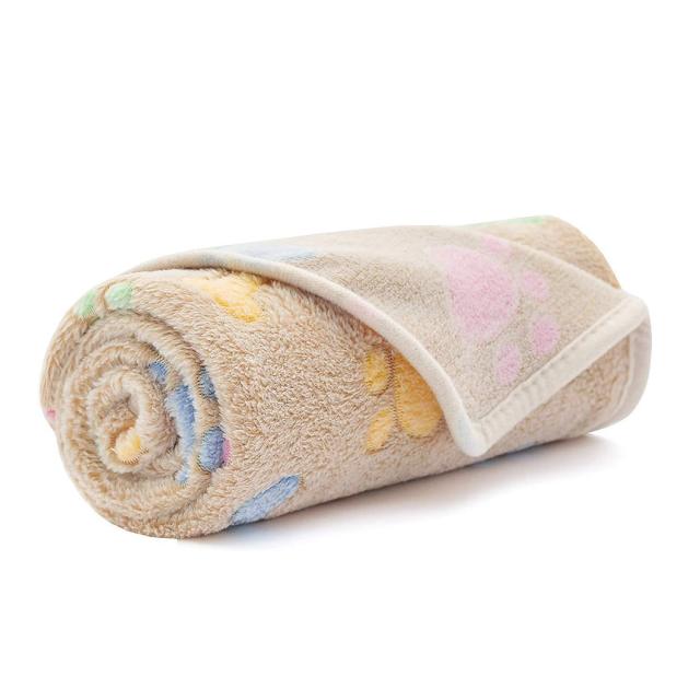 Fluffy Soft Pet Dog Blanket Warm Flannel Fleece - Dog Bed Supplies