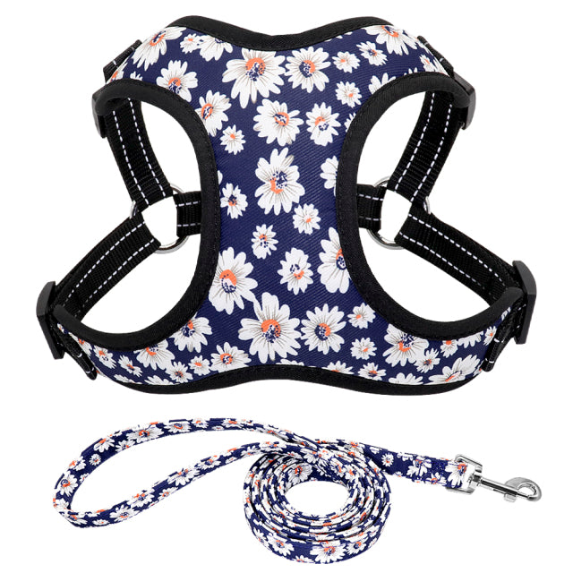 Fashion Printed Nylon Dog Harness Vest