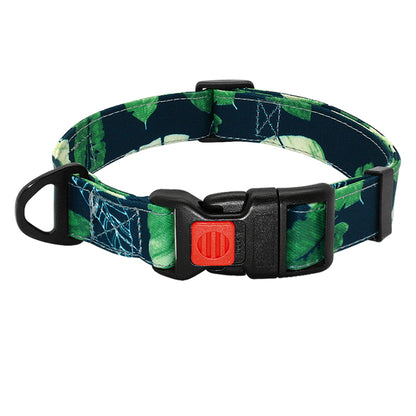 Nylon Printed Dog Collar Adjustable Collars