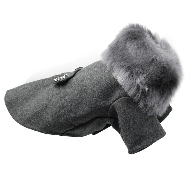 Dog Clothing Coat Jacket With Fur