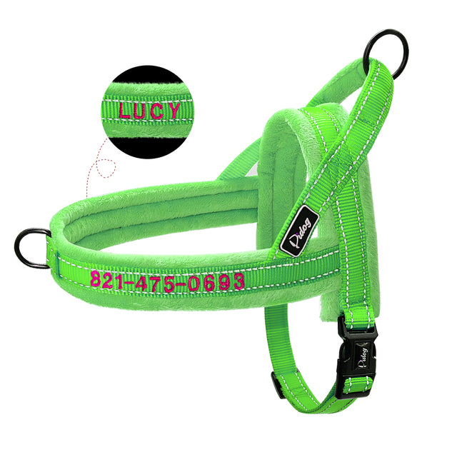 Soft Customized Dog Harness Nylon Padded