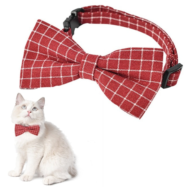Puppy Adjustable Bow Tie Collar