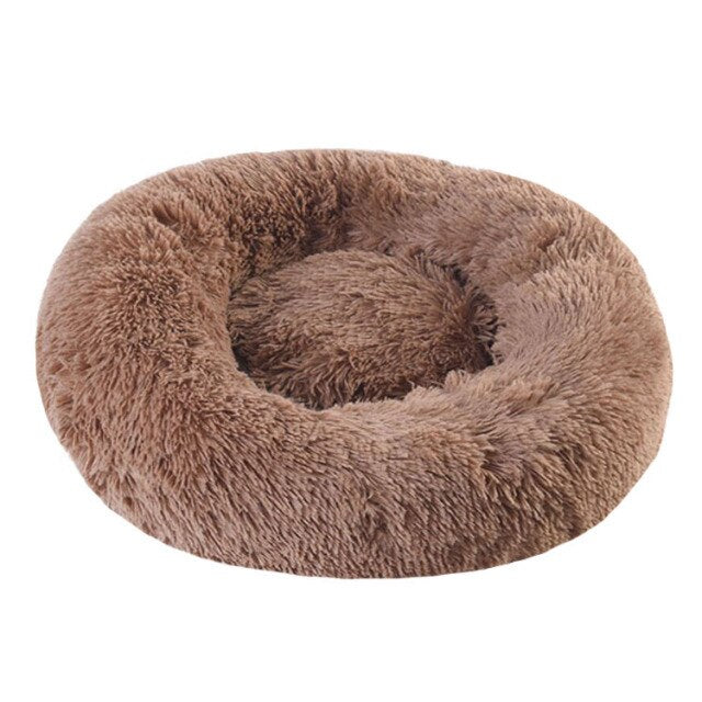 Calming Fluffy Dog Bed Lounger Cushion