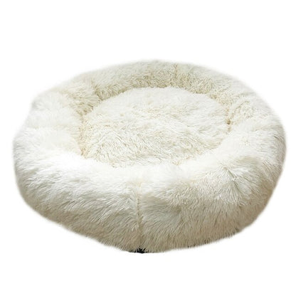 Calming Fluffy Dog Bed Lounger Cushion