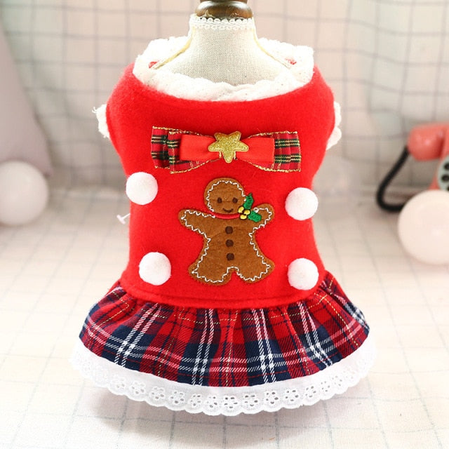 Christmas Dog Clothes Costume