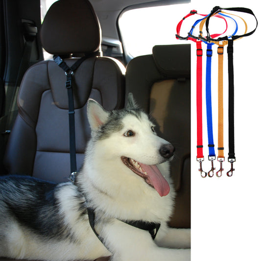 Dog Vehicle Car Safety Adjustable Seat Belt Leash