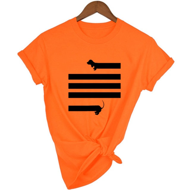 I Love Dachshunds Women Short Sleeve