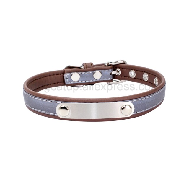Reflective Pet Collar with ID Tag