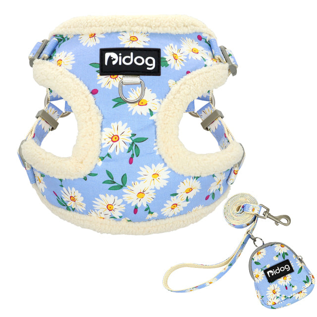 Winter Dog Warm Padded Vest Harness