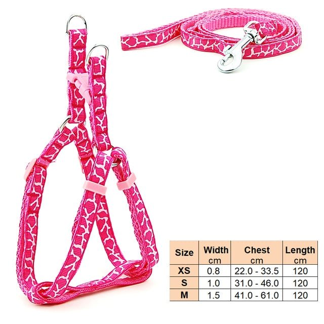 Small Dog Cat Harness Leash