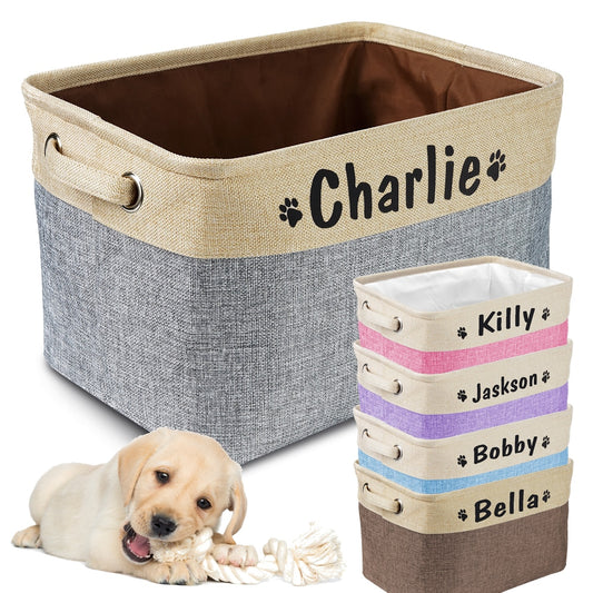 Custom Dog Toys Storage Bins Canvas