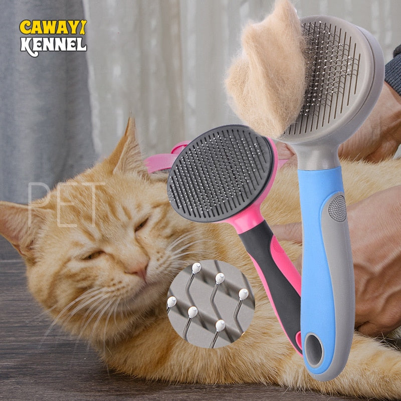 Plastic Pets Self Cleaning Slicker Brush Pet Grooming