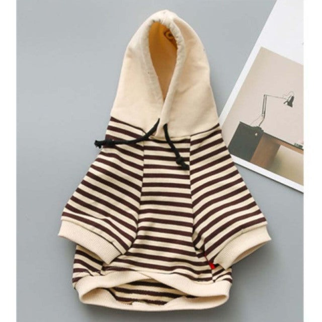 Autumn Winter Pet Dog Clothes Striped