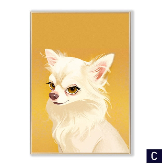Cartoon Pet Poster Wall Art