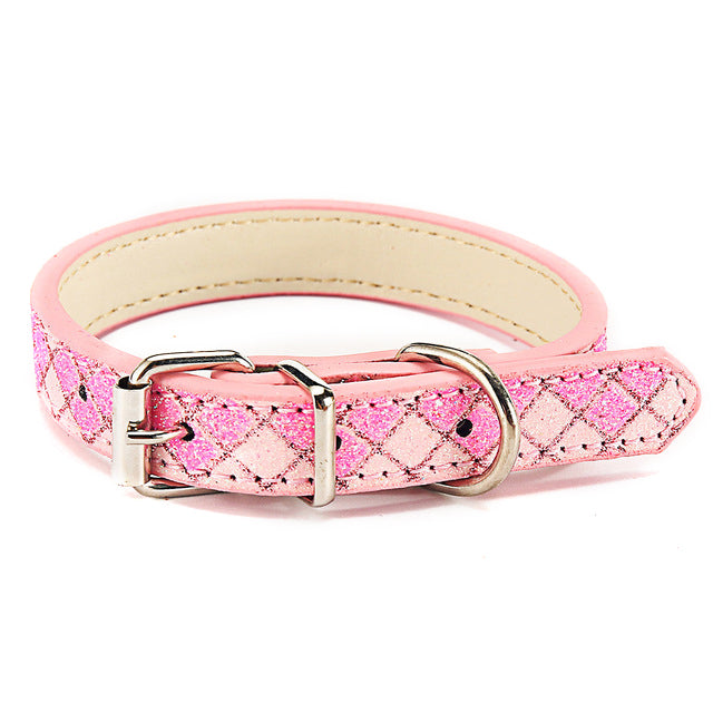 Glowing Collars Luminouse PU Leather for Dogs