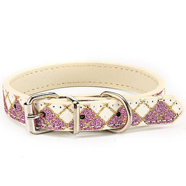 Glowing Collars Luminouse PU Leather for Dogs