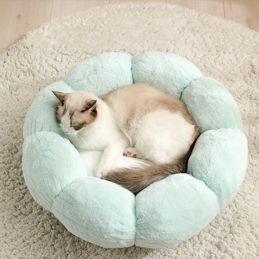 Flower Shaped Cat Bed Indoor Cozy Beds