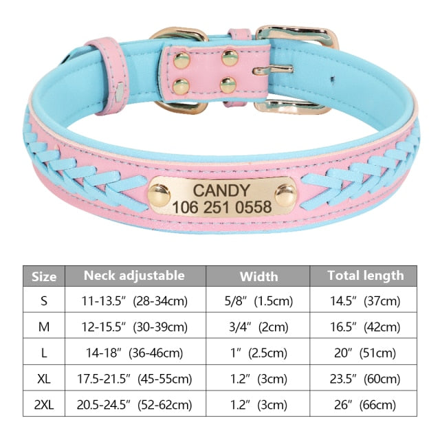 Custom Engraved Pet ID Tag Collars