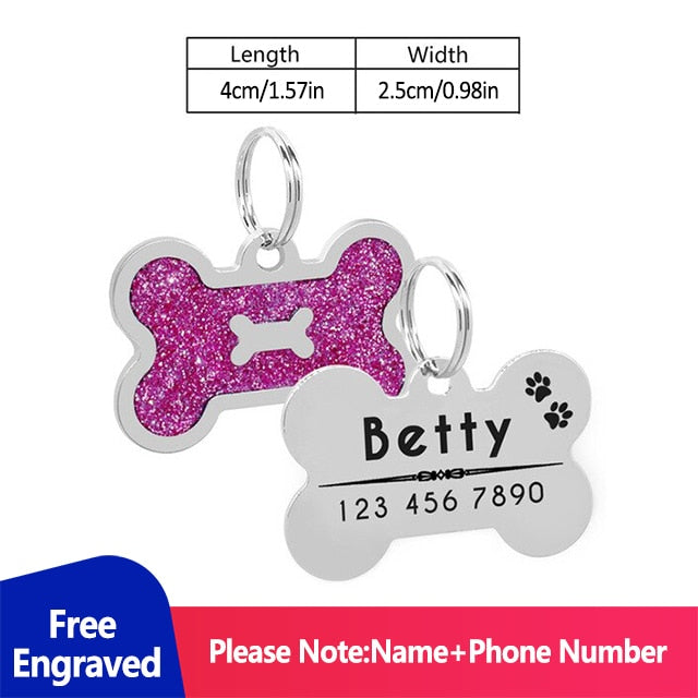Personalized Dog Tag Address Tags Collars