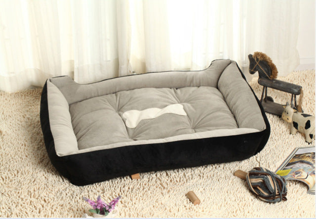 Bone Soft Pet Dog Bed Cushion Autumn Winter