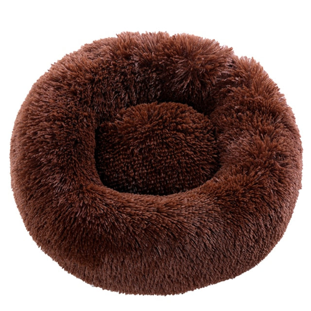 Super Large Dog Bed Long Plush Round Bed Mats Kennel