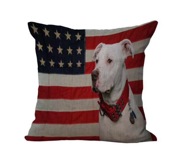 British Flags Dog printed Throw Pillow Case