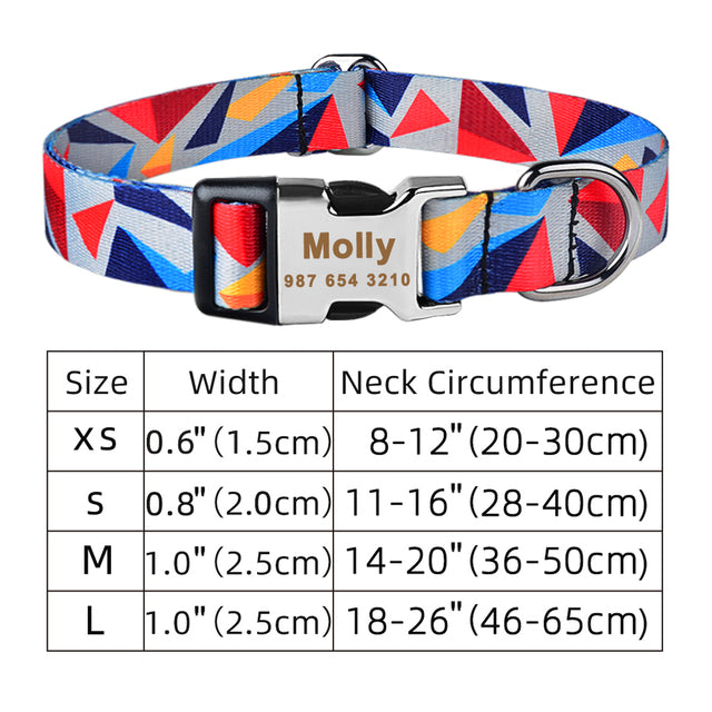 Personalized Dog Cat Free Engraved Collars