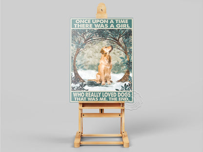 Dog And Snow Art Print Classical