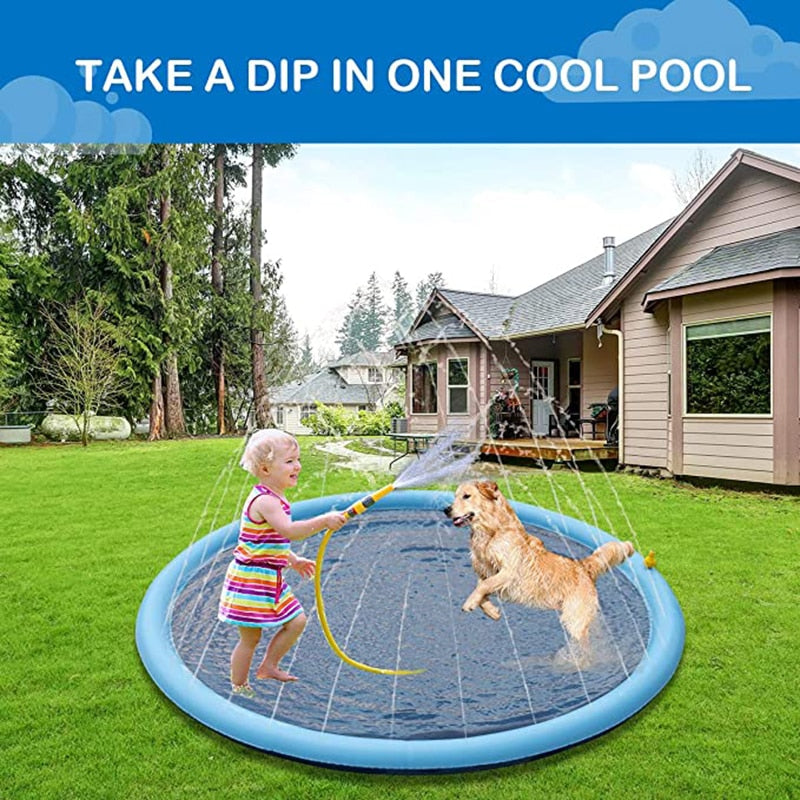 Summer Dog Toy Splash Sprinkler Pad