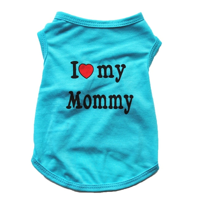 Print Dog Vest Unisex Puppy T Shirt