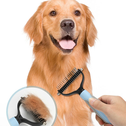 Double-sided Open Knot Comb Brush Pet Grooming