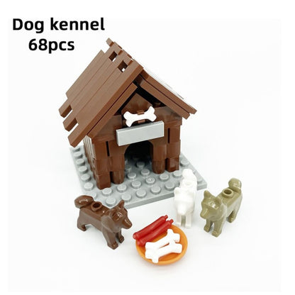 MOC Farm Ranch Dog Kennel Toys