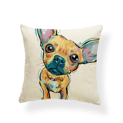 Cute Dog Cushion Cover Pillowcase