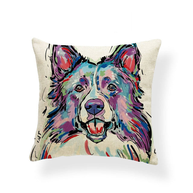 Cute Dog Cushion Cover Pillowcase