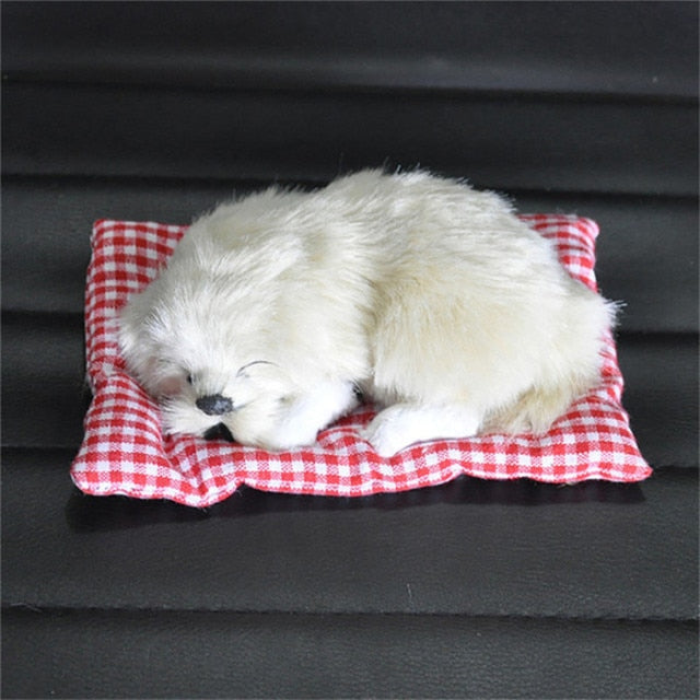 Car Ornament Plush Decoration Sleeping Dog Toy