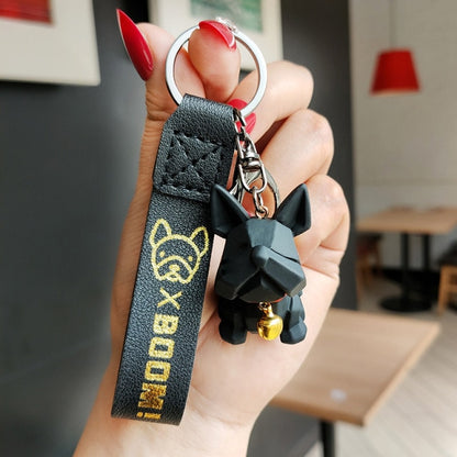 Fighting Dog Keychains Cute Bear Key Chain