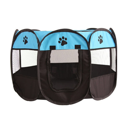 Portable Folding Tent Dog House Octagonal Cage