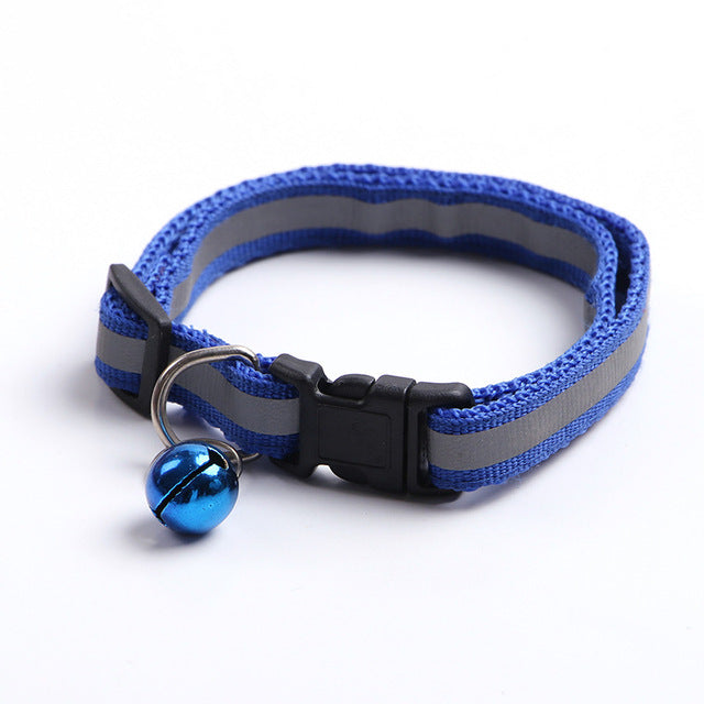 Pet Collar Adjustable Reflective with Bell